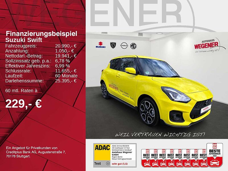 Suzuki Swift 1.4 SPORT HYBRID 129PS LED RÜCKFK KAMERA