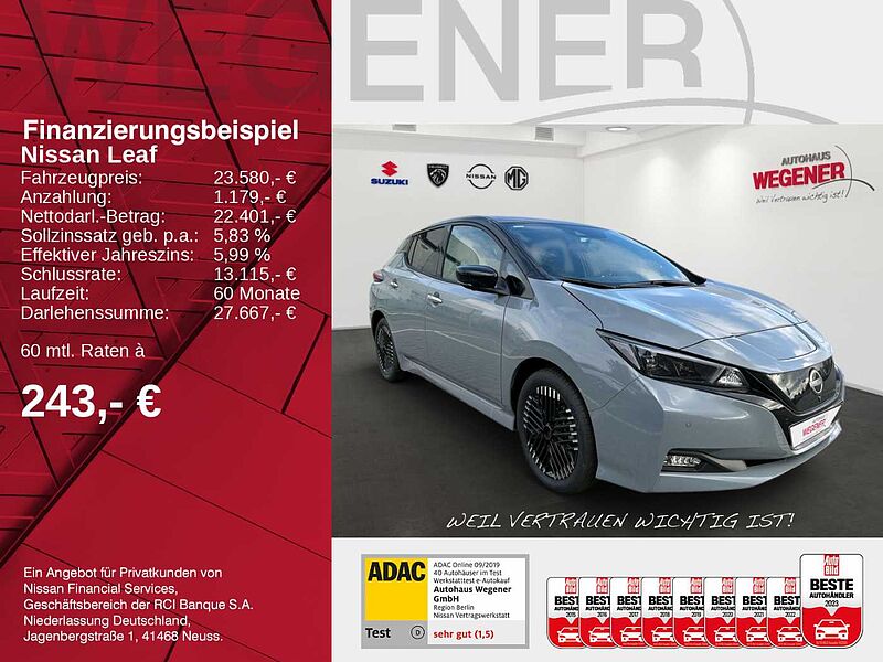 Nissan Leaf *MY22 N-CONNECTA Winterpaket LED Navi Alexa Wifi ISOFIX