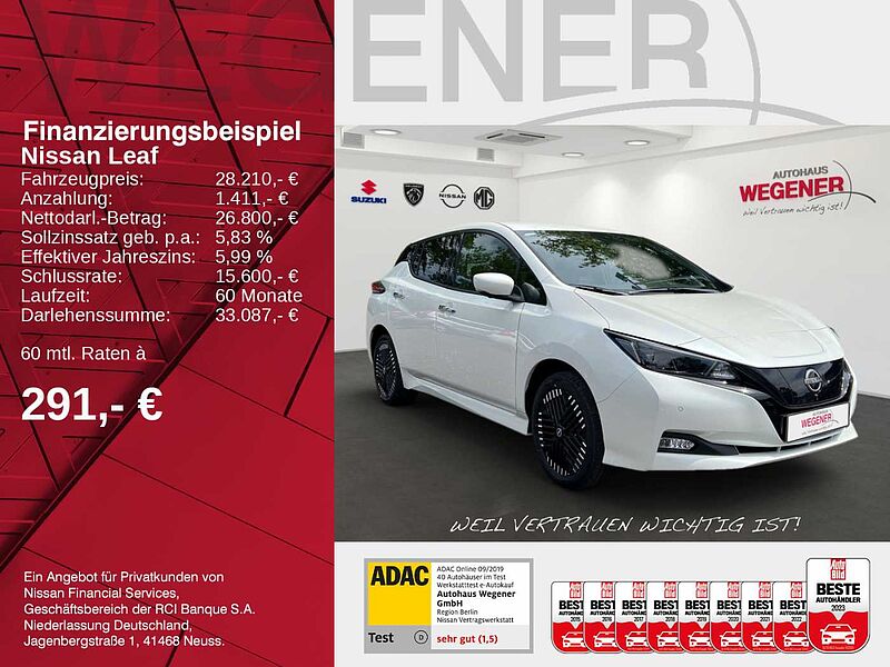 Nissan Leaf e+ 62 kWh 217PS  N-CONNECTA LED  Navi  Tempomat Sitz-/ Lenkradheizung