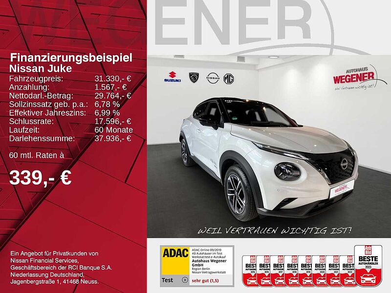 Nissan Juke 1.6 HYBRID 143 PS 4AMT