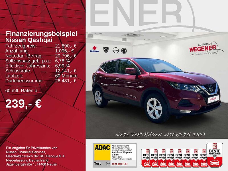 Nissan Qashqai 1.3 DIG-T Acenta 160 PS DCT