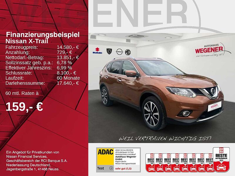 Nissan X-Trail Tekna 1.6/Leder/Navi/Totwinkel/Pano/LED