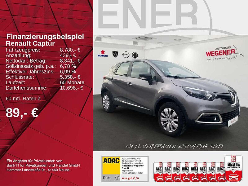 Renault Captur TCe 90 0.9 ALLWETTER*KLIMA*BLUETOOTH