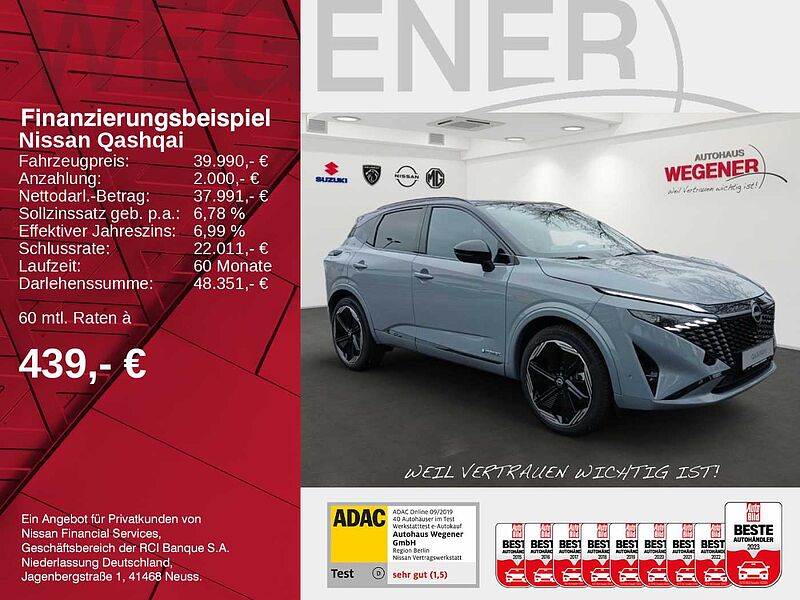 Nissan Qashqai N-DESIGN 1.5 e-POWER 190 PS 4x2 Komfort Plus