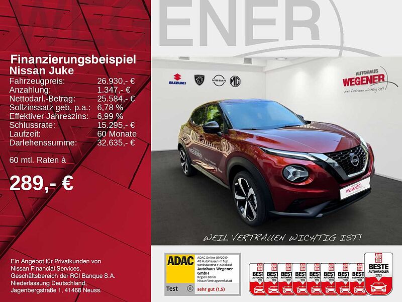 Nissan Juke F16 TEKNA 1.0 DIG-T 114 PS 7DCT NC Bose